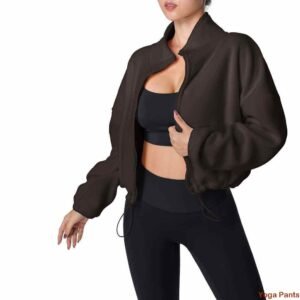 بنطال يوغا باللون الرمادي الفاتح