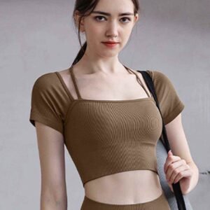 شورت جولف كاكي RUXI ts1660